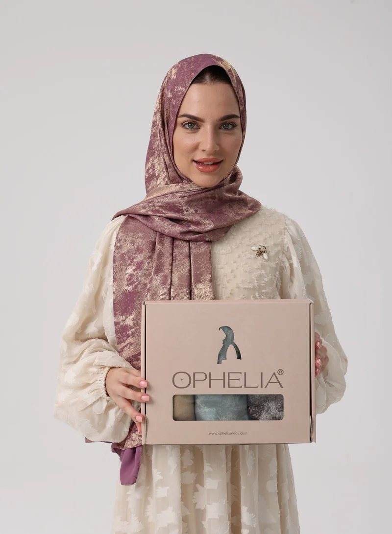 اوفيليا حجاب جيرسي فاخر للنساء (٦ قطع في العبوة) - ألوان مختلفة - طقم حجاب أنيق فاخر، ناعم، مطاطي، يسمح بمرور الهواء، مانع للانزلاق